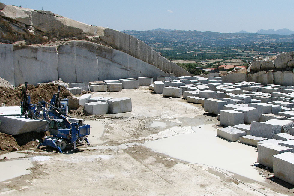 Comita quarry in Sardinia