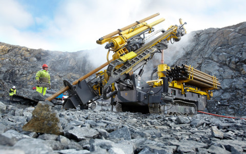 The new Explorac 100 performs RC drilling at Sweden’s Björkdalsgruvan, the largest pure gold mine in Northern Europe.