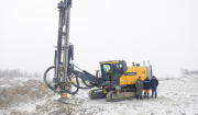 Tough rig for a tough climate: The PowerROC D55 in the remote Tynda district where mining company Priisk Solovyevsky is using it to access gold-bearing ore.