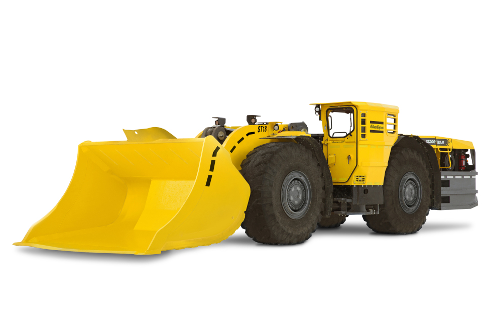 The Scooptram ST18 is a high performance, 18 metric tonne capacity underground loader for large operations, including development work and production mining.